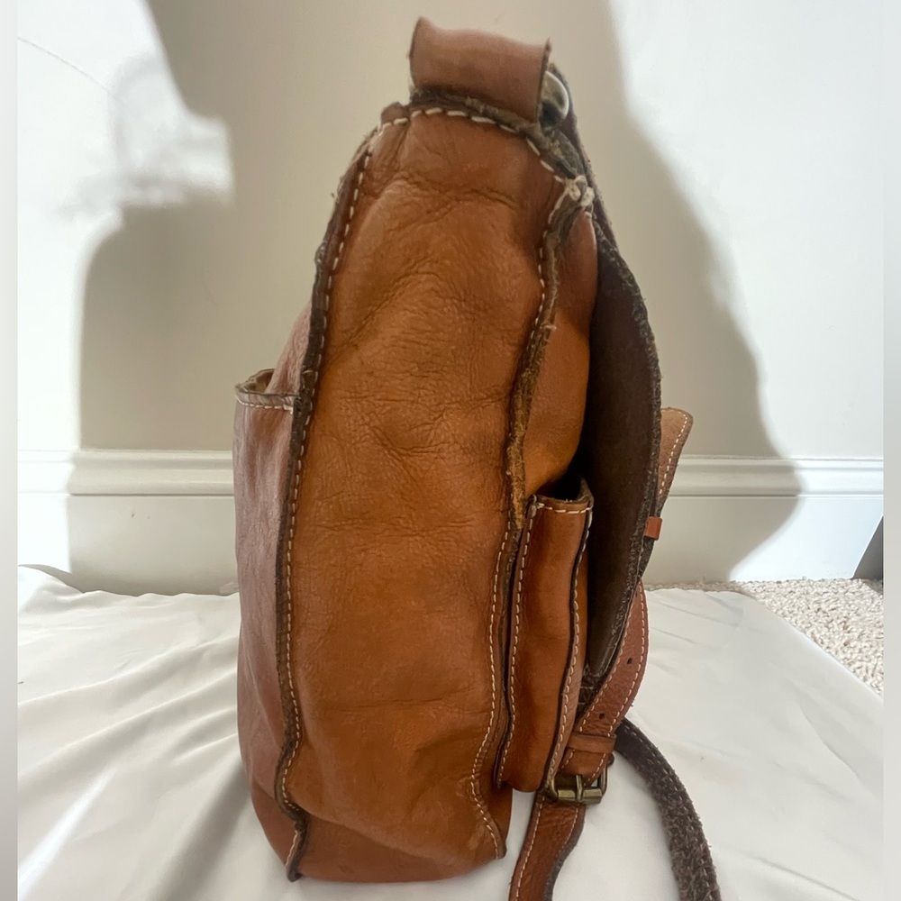 Patricia Nash Tan Leather Studded Crossbody Bag - Picture 7 of 16